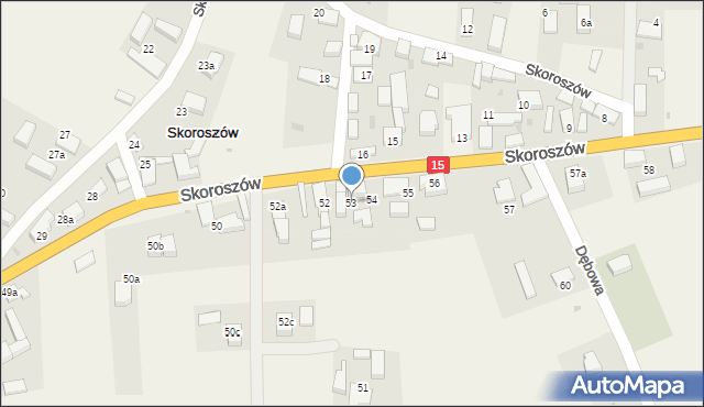 Skoroszów, Skoroszów, 53, mapa Skoroszów