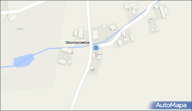 Skoroszowice, Skoroszowice, 12, mapa Skoroszowice