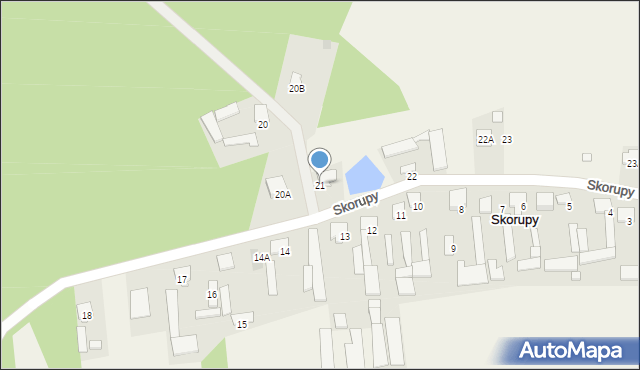Skorupy, Skorupy, 21, mapa Skorupy
