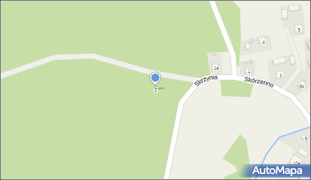 Skórzenno, Skórzenno, 2, mapa Skórzenno