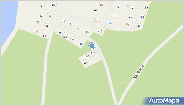 Skórzenno, Skórzenno, 61, mapa Skórzenno
