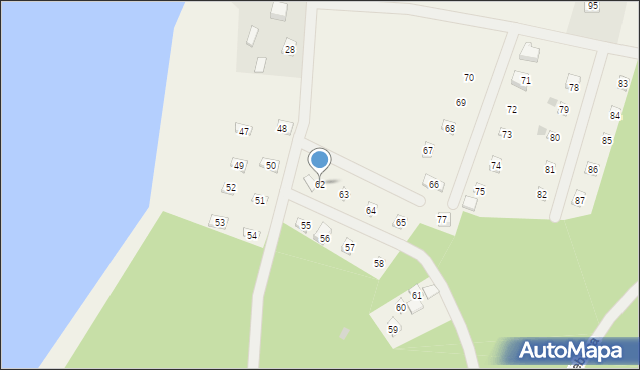 Skórzenno, Skórzenno, 62, mapa Skórzenno