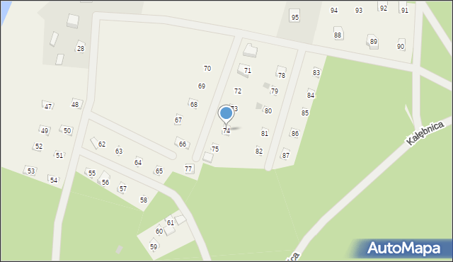 Skórzenno, Skórzenno, 74, mapa Skórzenno