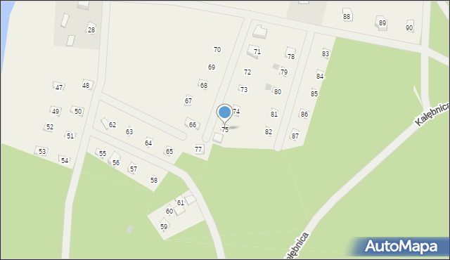 Skórzenno, Skórzenno, 75, mapa Skórzenno