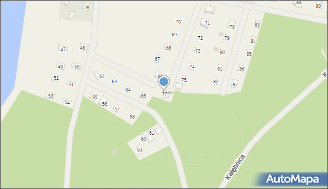 Skórzenno, Skórzenno, 77, mapa Skórzenno