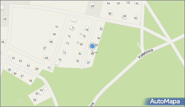 Skórzenno, Skórzenno, 86, mapa Skórzenno