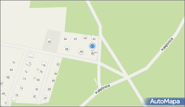 Skórzenno, Skórzenno, 90, mapa Skórzenno