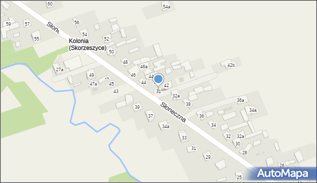 Skorzeszyce, Skorzeszyce, 31, mapa Skorzeszyce