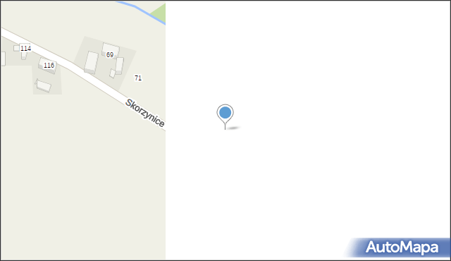 Skorzynice, Skorzynice, 75, mapa Skorzynice