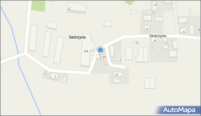 Skórzyno, Skórzyno, 2, mapa Skórzyno