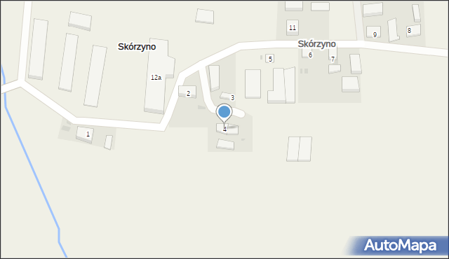 Skórzyno, Skórzyno, 4, mapa Skórzyno