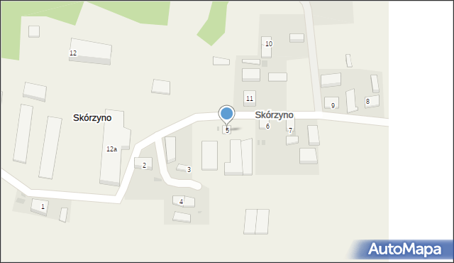 Skórzyno, Skórzyno, 5, mapa Skórzyno