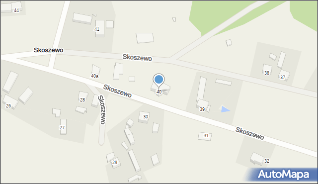 Skoszewo, Skoszewo, 40, mapa Skoszewo