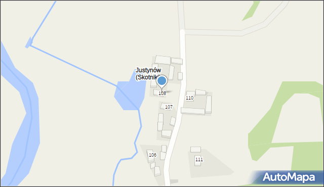 Skotniki, Skotniki, 108, mapa Skotniki