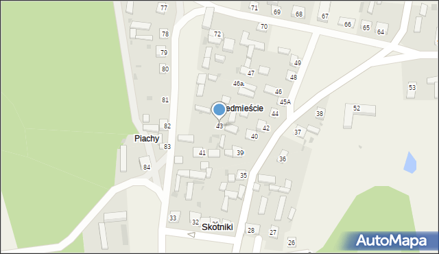 Skotniki, Skotniki, 43, mapa Skotniki