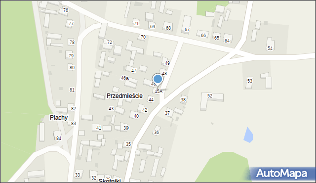 Skotniki, Skotniki, 45A, mapa Skotniki