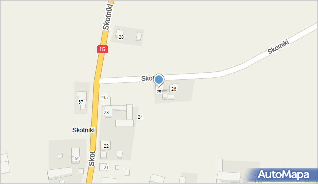 Skotniki, Skotniki, 25, mapa Skotniki