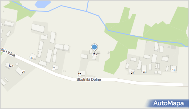 Skotniki Dolne, Skotniki Dolne, 27a, mapa Skotniki Dolne