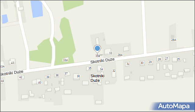 Skotniki Duże, Skotniki Duże, 33a, mapa Skotniki Duże