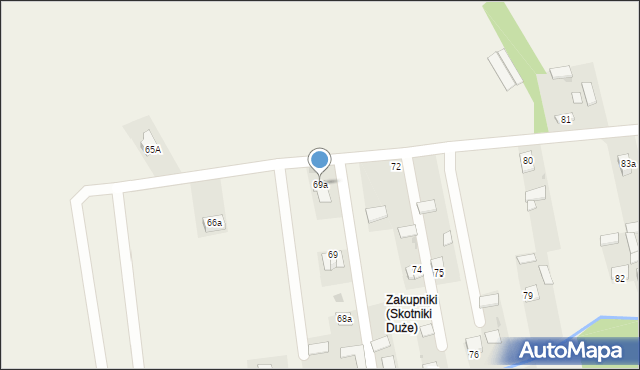 Skotniki Duże, Skotniki Duże, 69a, mapa Skotniki Duże