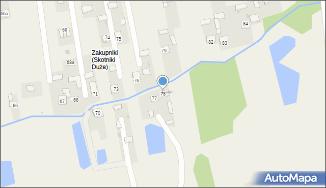 Skotniki Duże, Skotniki Duże, 78, mapa Skotniki Duże