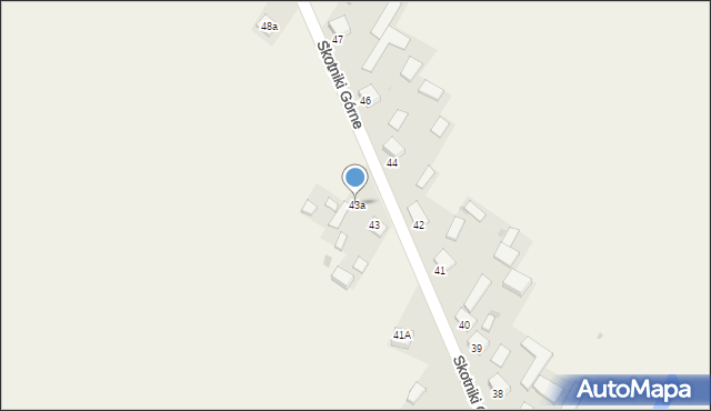 Skotniki Górne, Skotniki Górne, 43a, mapa Skotniki Górne