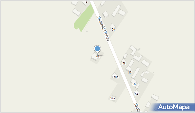 Skotniki Górne, Skotniki Górne, 61, mapa Skotniki Górne