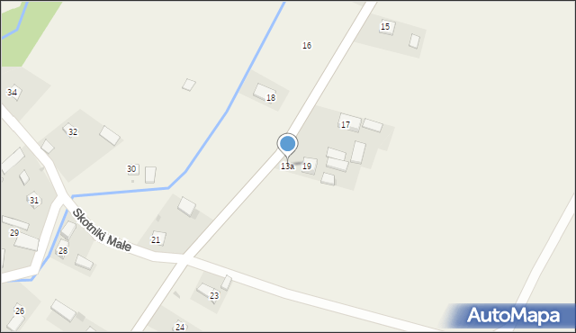 Skotniki Małe, Skotniki Małe, 13a, mapa Skotniki Małe