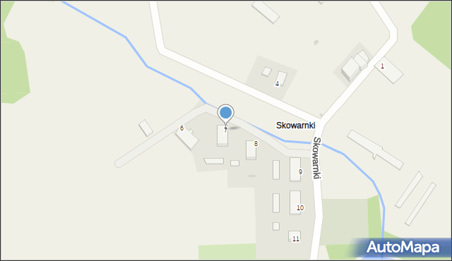 Skowarnki, Skowarnki, 7, mapa Skowarnki