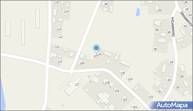 Skowierzyn, Skowierzyn, 109B, mapa Skowierzyn