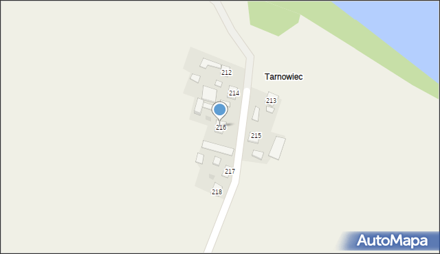 Skowierzyn, Skowierzyn, 216, mapa Skowierzyn