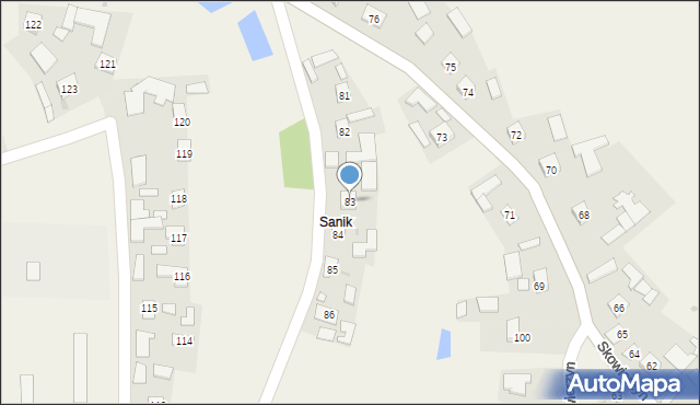 Skowierzyn, Skowierzyn, 83, mapa Skowierzyn