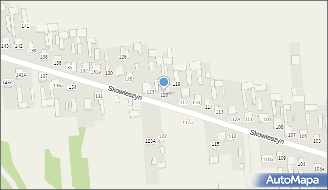 Skowieszyn, Skowieszyn, 120, mapa Skowieszyn