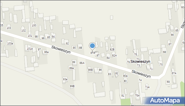 Skowieszyn, Skowieszyn, 87A, mapa Skowieszyn