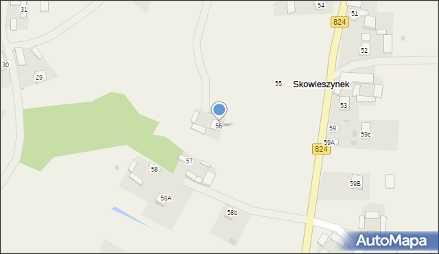 Skowieszynek, Skowieszynek, 56, mapa Skowieszynek