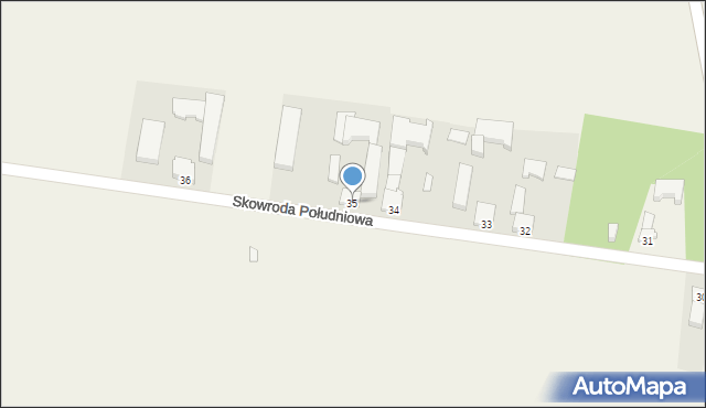 Skowroda Południowa, Skowroda Południowa, 35, mapa Skowroda Południowa