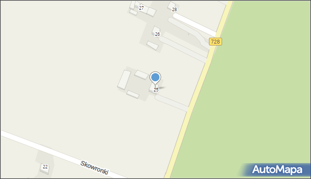 Skowronki, Skowronki, 25, mapa Skowronki