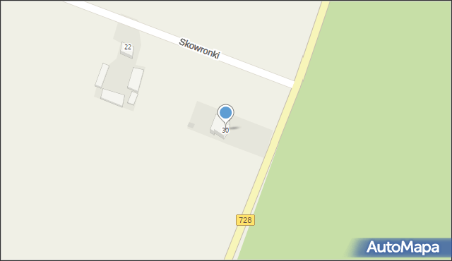 Skowronki, Skowronki, 30, mapa Skowronki