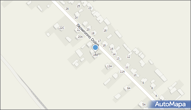 Skowronno Dolne, Skowronno Dolne, 16A, mapa Skowronno Dolne