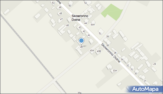 Skowronno Dolne, Skowronno Dolne, 40, mapa Skowronno Dolne