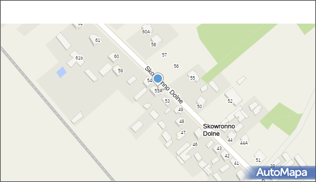 Skowronno Dolne, Skowronno Dolne, 53A, mapa Skowronno Dolne