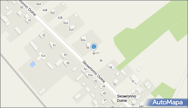 Skowronno Dolne, Skowronno Dolne, 57, mapa Skowronno Dolne