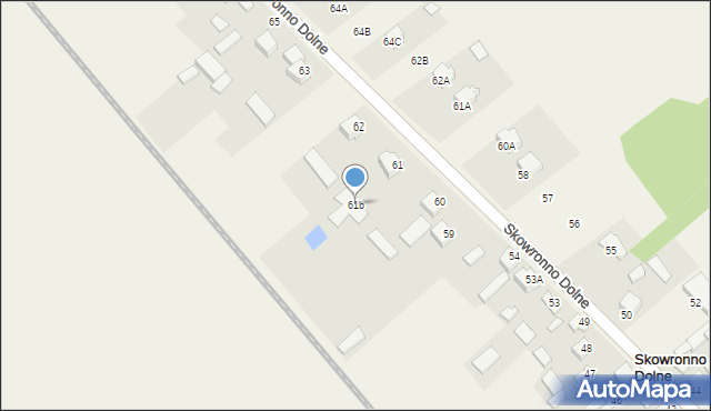 Skowronno Dolne, Skowronno Dolne, 61b, mapa Skowronno Dolne