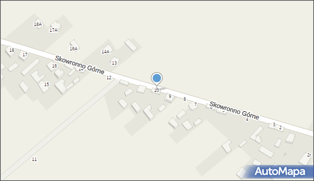 Skowronno Górne, Skowronno Górne, 10, mapa Skowronno Górne
