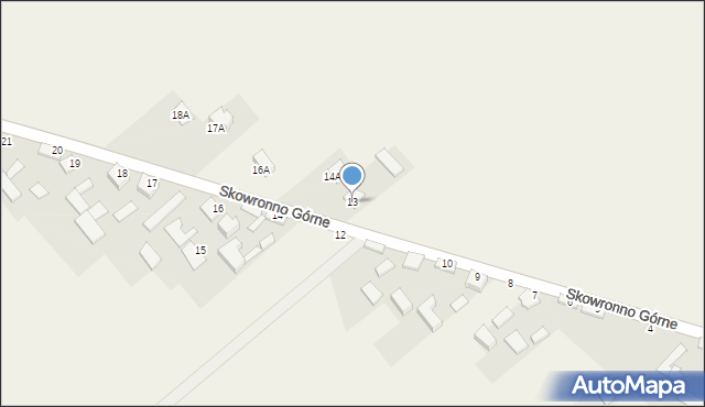 Skowronno Górne, Skowronno Górne, 13, mapa Skowronno Górne