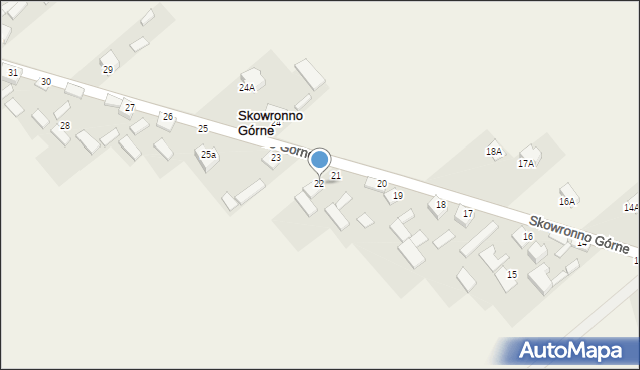 Skowronno Górne, Skowronno Górne, 22, mapa Skowronno Górne