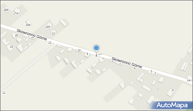 Skowronno Górne, Skowronno Górne, 8, mapa Skowronno Górne