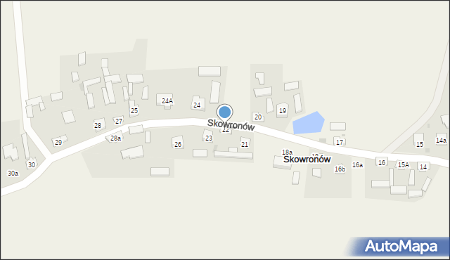 Skowronów, Skowronów, 22, mapa Skowronów