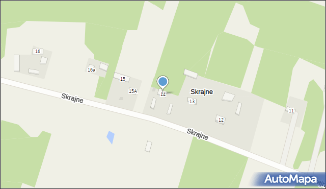 Skrajne, Skrajne, 14, mapa Skrajne