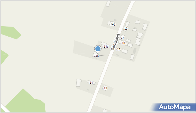 Skrajniwa, Skrajniwa, 14c, mapa Skrajniwa